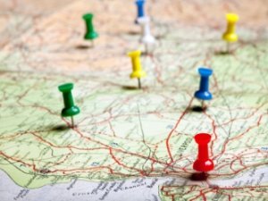Start a book store scouting map to plan your routes